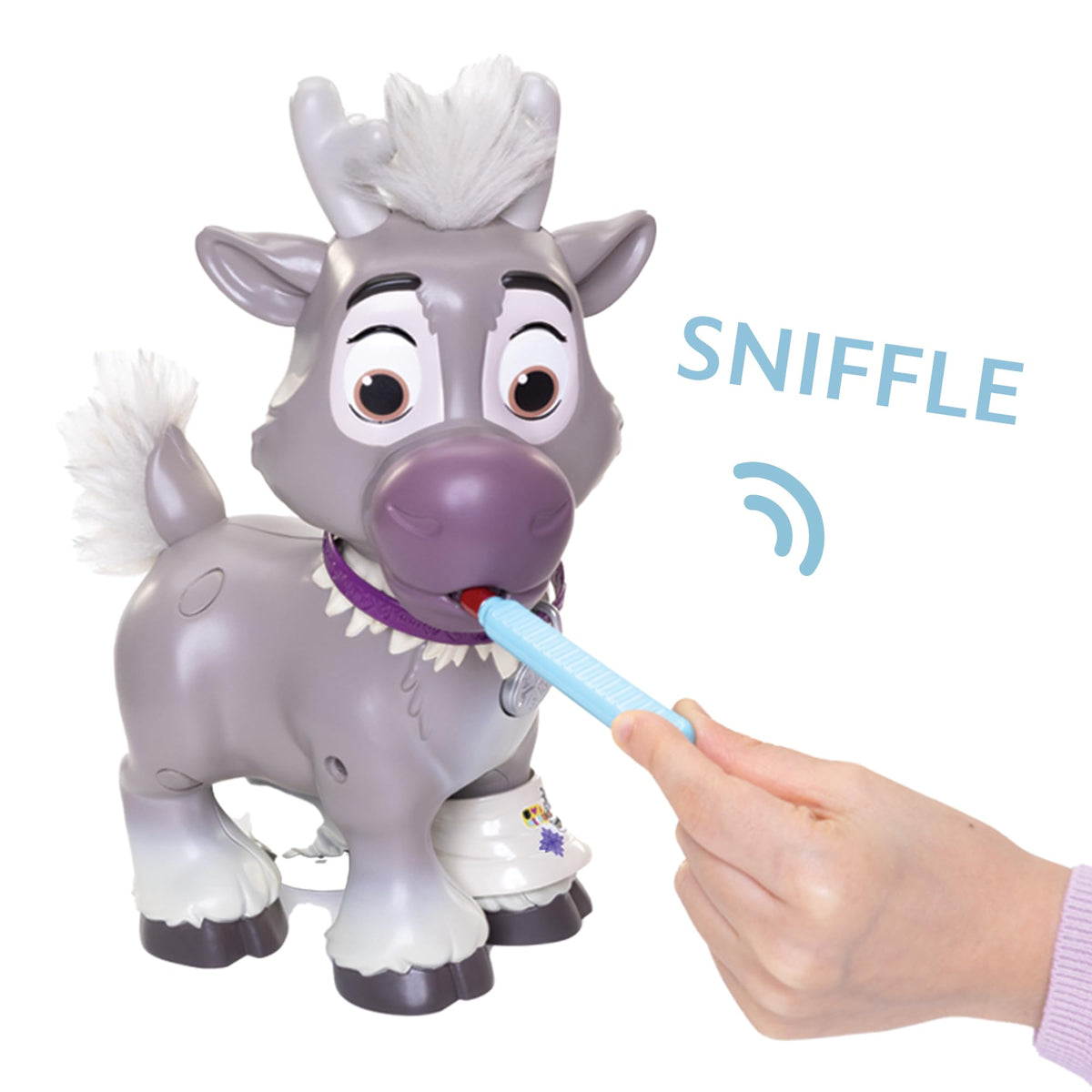 JAKKS Pacific Disney Frozen Sven Care Kit includes stethoscope for heartbeat checks