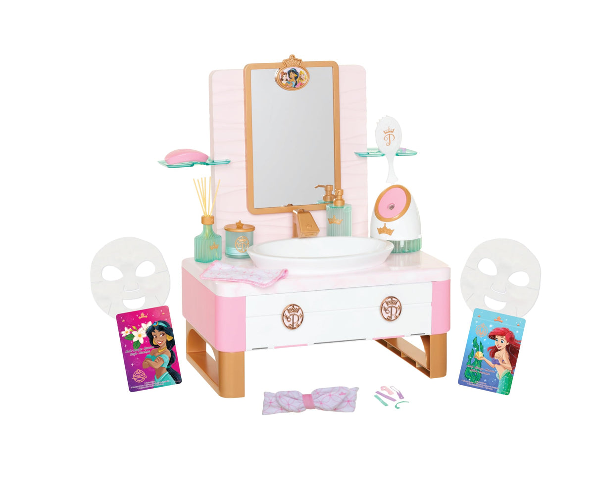 Jakks Pacific Disney Princess Deluxe Day Spa storage keeps pieces neatly tucked away