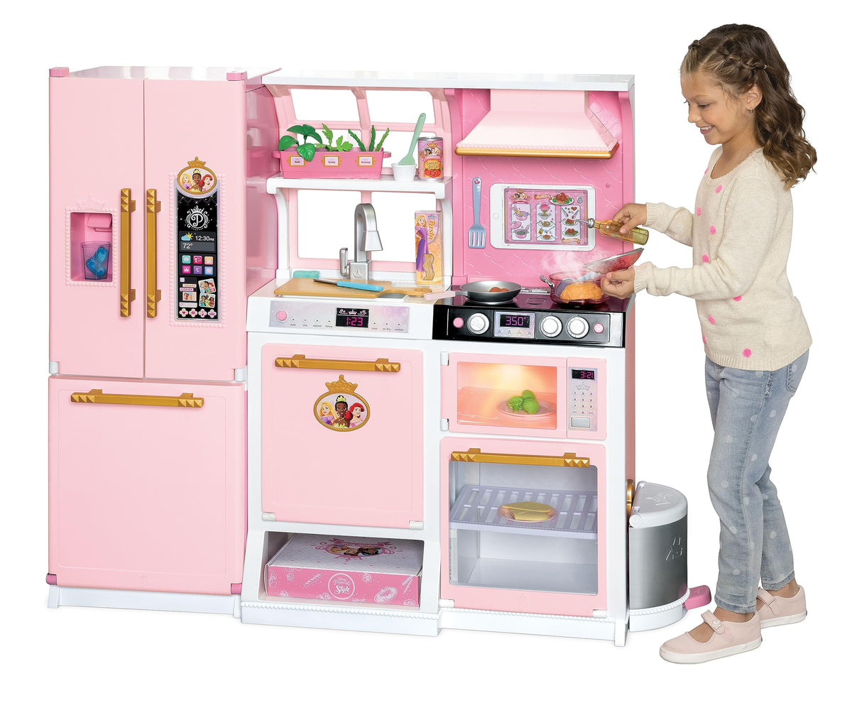 Disney Princess Fresh Prep Gourmet Kitchen assembly for imaginative play