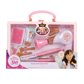 JAKKS Pacific Disney Princess Style tote with on-the-go pretend hair tools.