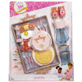 Disney Princess syrup jar inspires sweet toppings for pretend breakfast.