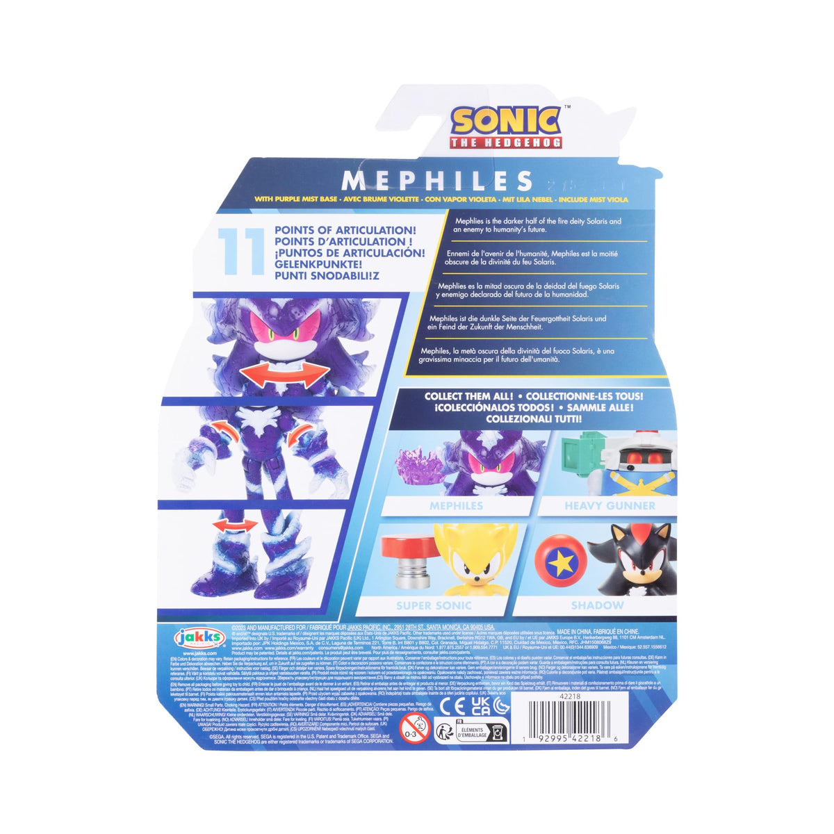 Mephiles the Dark figure pairs with Sonic playsets for imaginative scenes