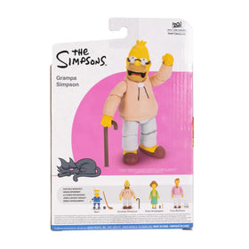 JAKKS Pacific Simpsons Grampa Simpson 5-Inch figure shown in packaging for gifting