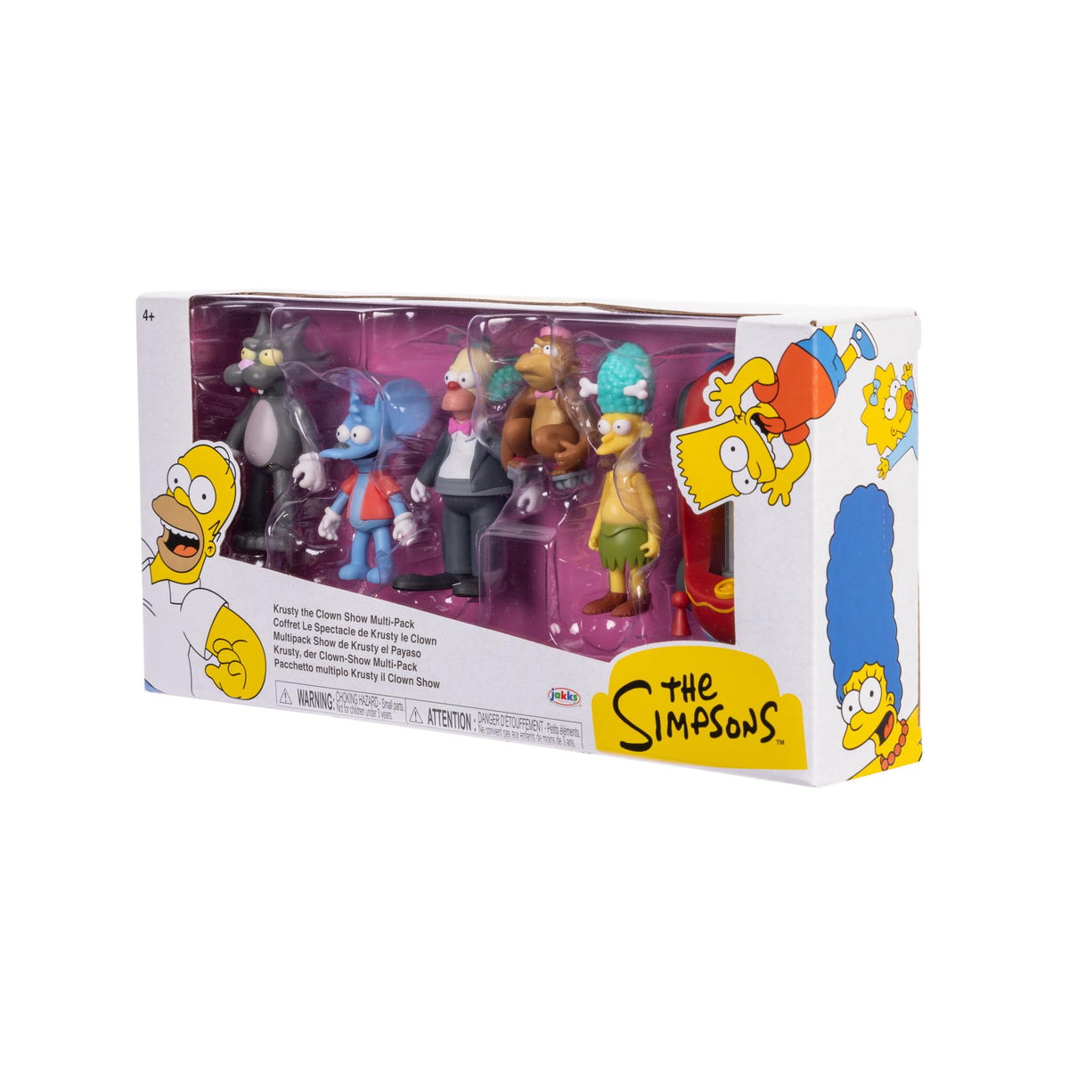 JAKKS Pacific Simpsons Krusty Show exclusive figure for display.