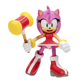 JAKKS Pacific Sonic Amy 4-inch figure with hammer, ideal for display and fans.