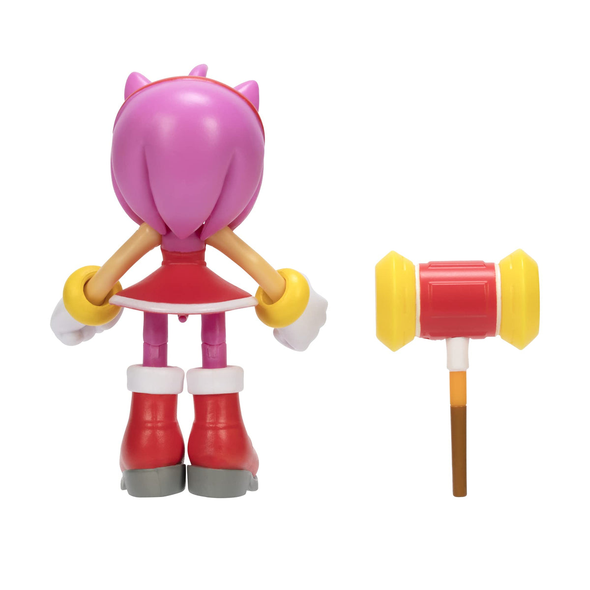 Close-up of JAKKS Pacific Sonic Amy paint details enhances collection.