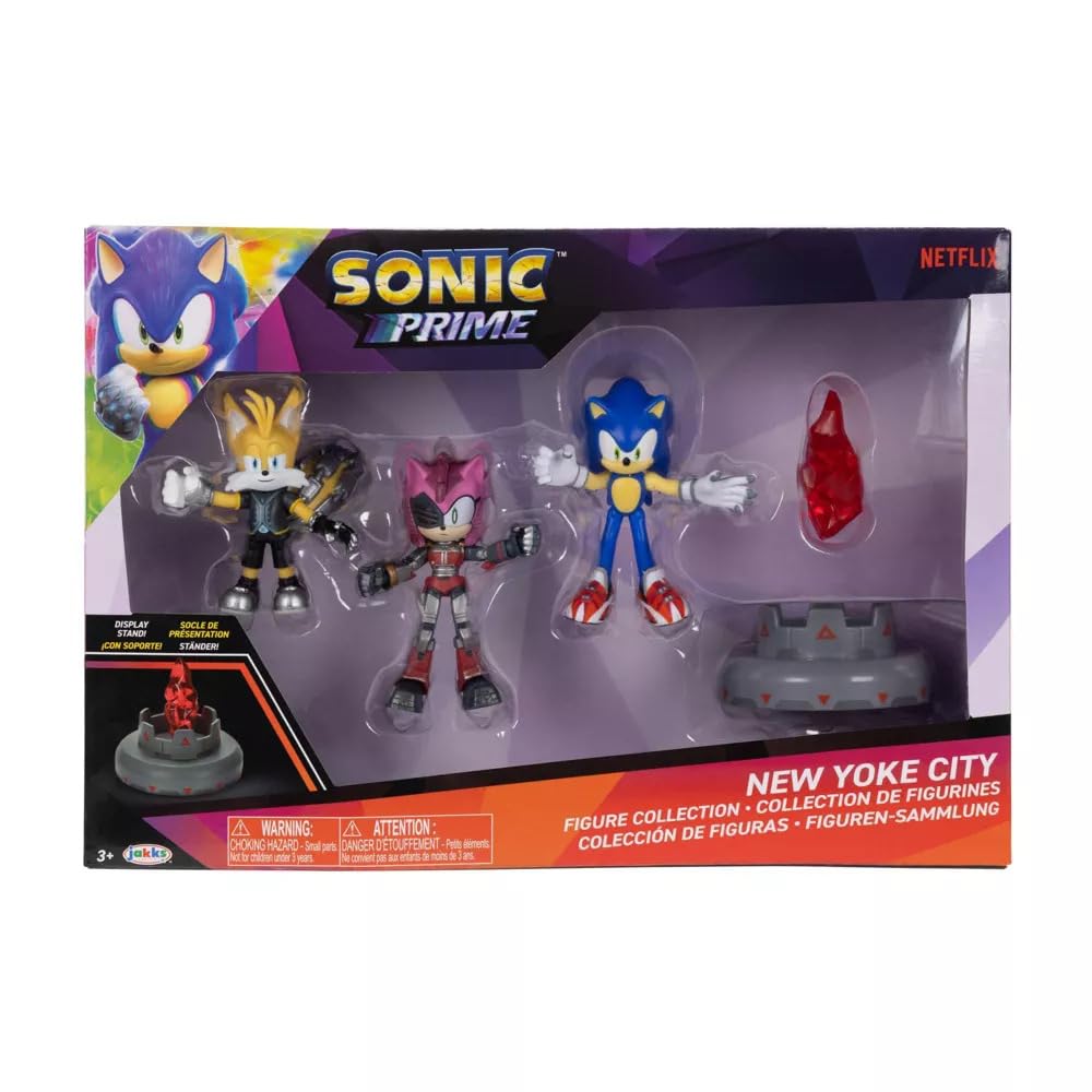 JAKKS Pacific Sonic Prime 2.5-inch Tails Nine figure ready for action play.