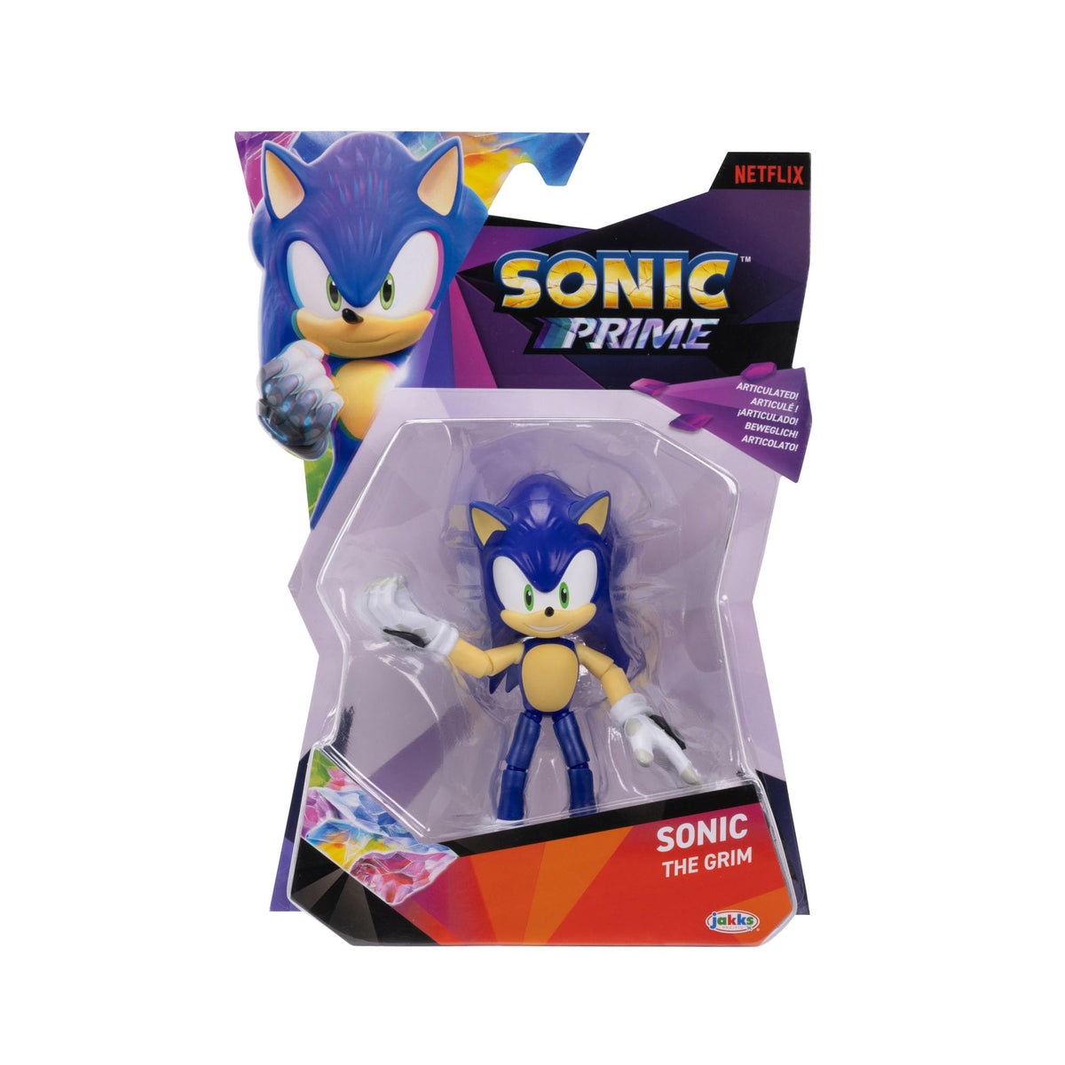 JAKKS Pacific Sonic Prime 5-inch figure detail deco captures Netflix show vibes for collectors