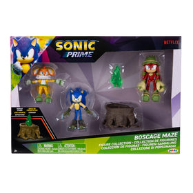 JAKKS Pacific Sonic Prime Bos Cage Maze Mangey Tails in action stance