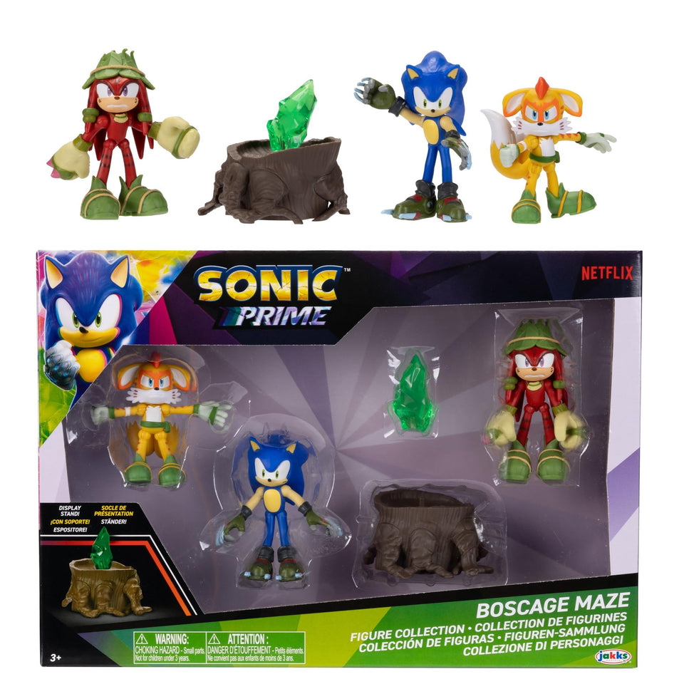 JAKKS Pacific Sonic Prime Bos Cage Maze Sonic figure ready for imaginative play