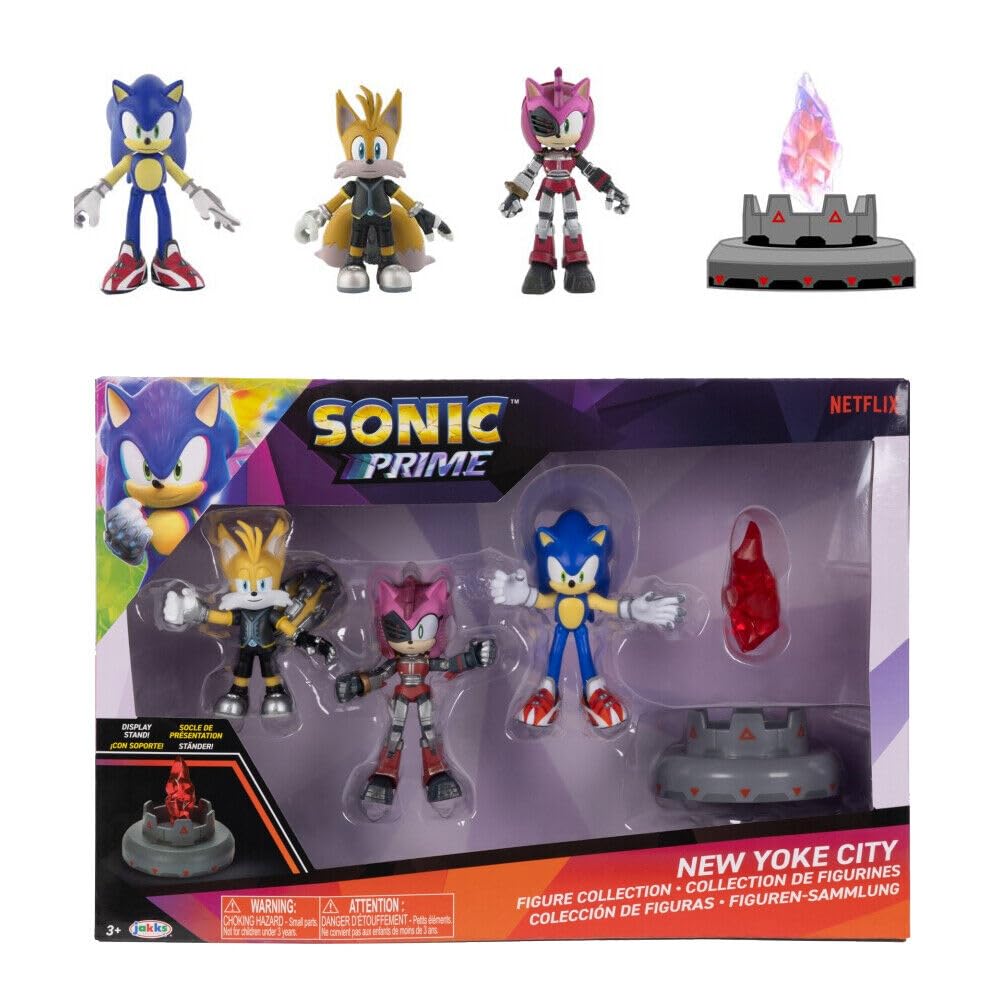 JAKKS Pacific Sonic Prime figures ideal for kids and collectors.