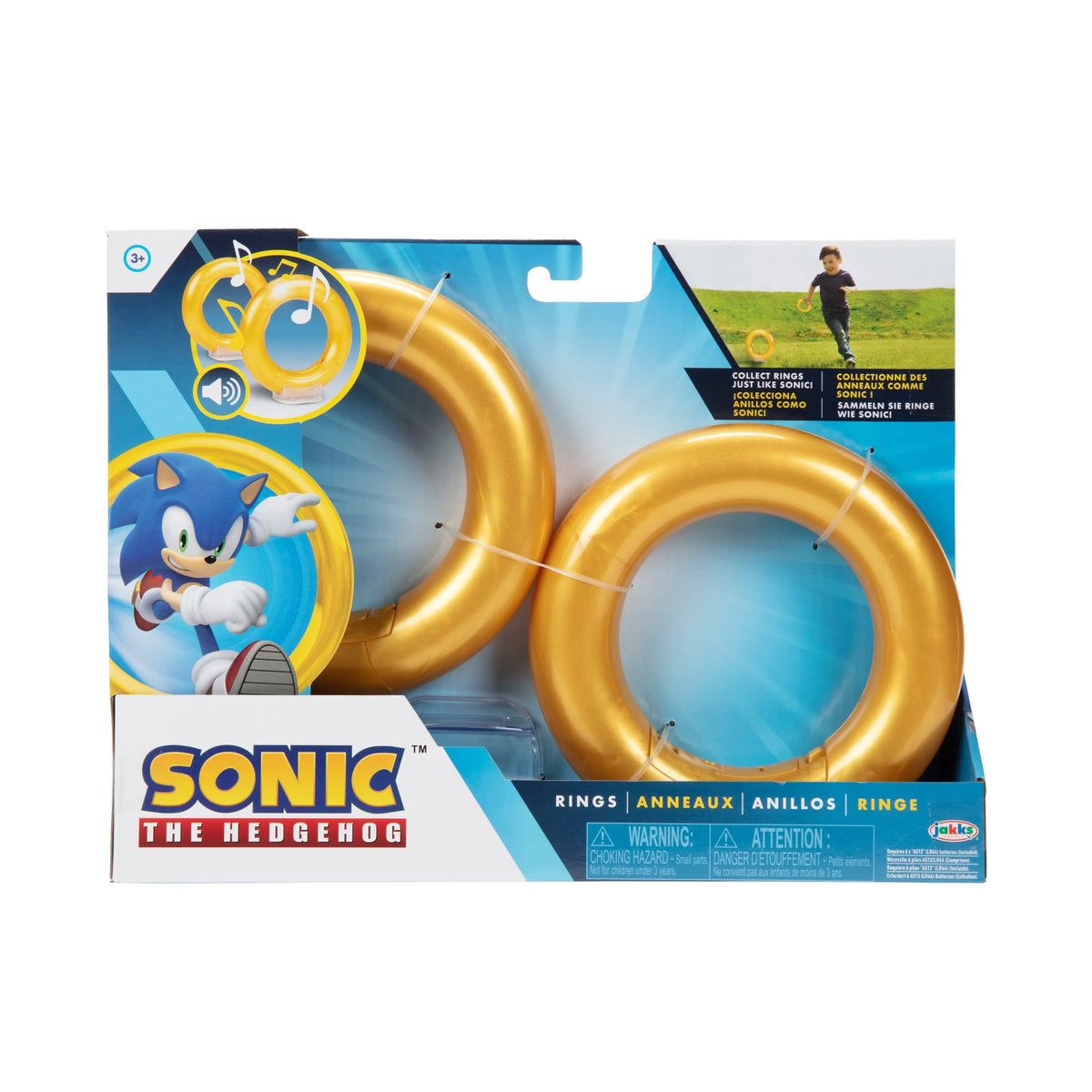 JAKKS Pacific Sonic Rings 2-Pack with authentic SFX for immersive role-play.