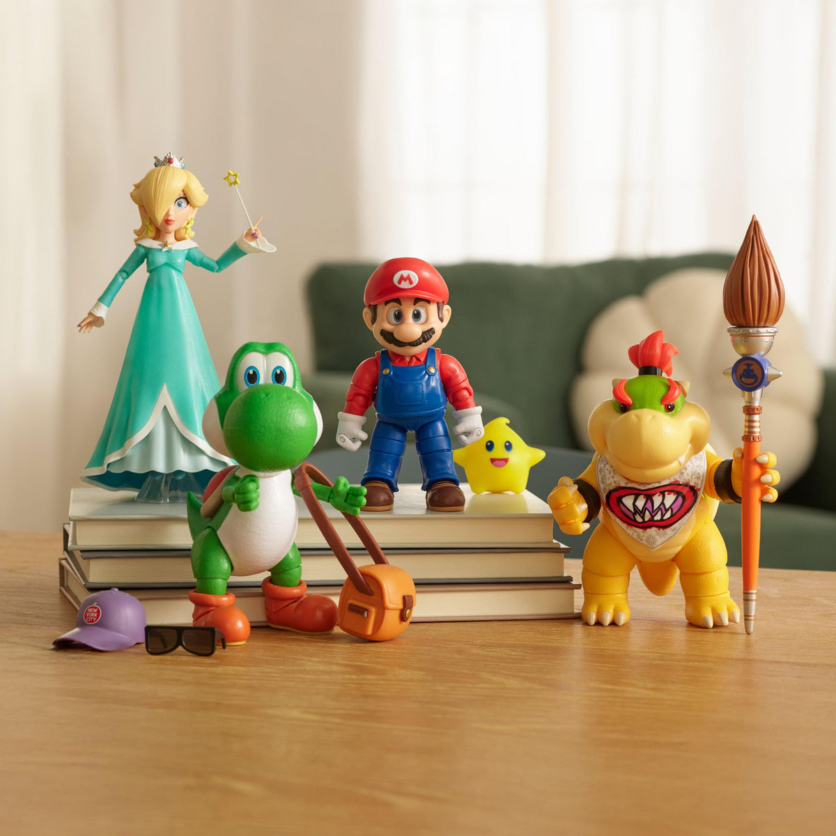 JAKKS Pacific Super Mario Galaxy Mario with 22 articulation points for dynamic poses.