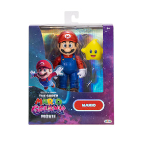 JAKKS Pacific Mario figure with realistic acrylic eyes for lifelike expression.