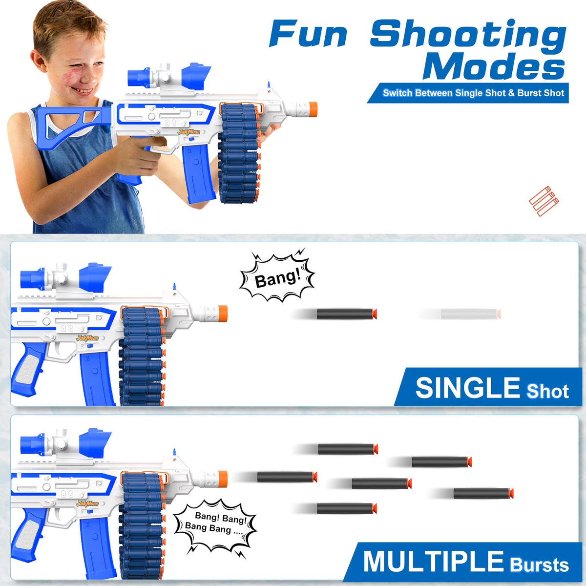 JakMean 30-dart clips rotation system showcased for rapid reload during play