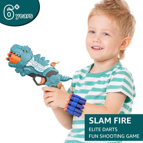 JakMean Dinosquad rotating drum ready to fire one dart at a time.