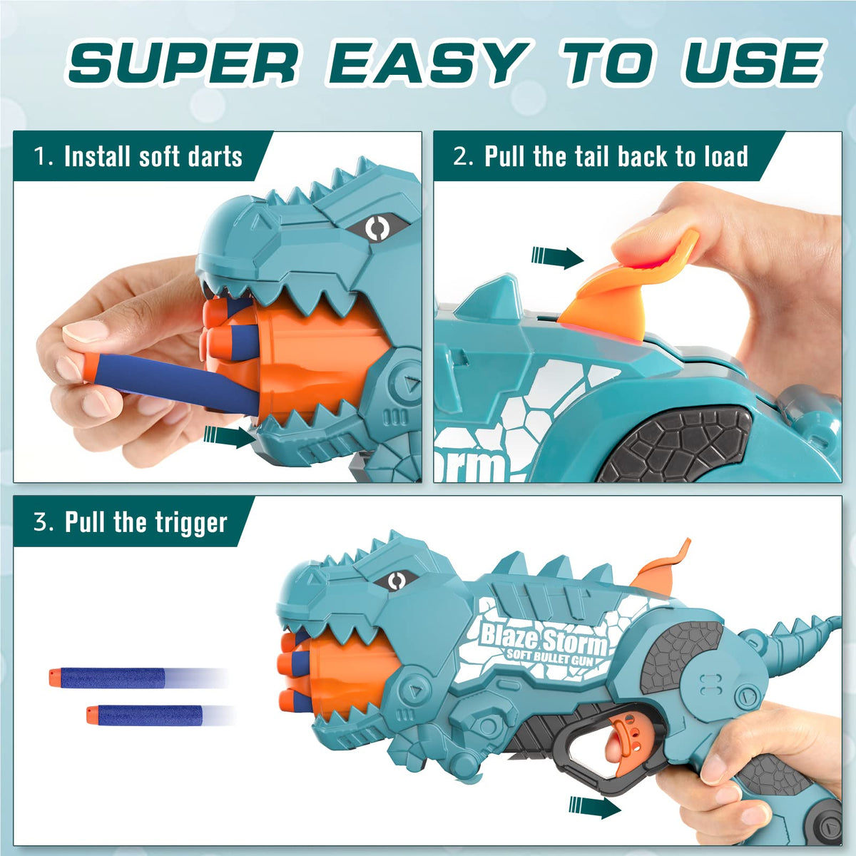 JakMean Dinosquad safe ABS material designed for kids over six.