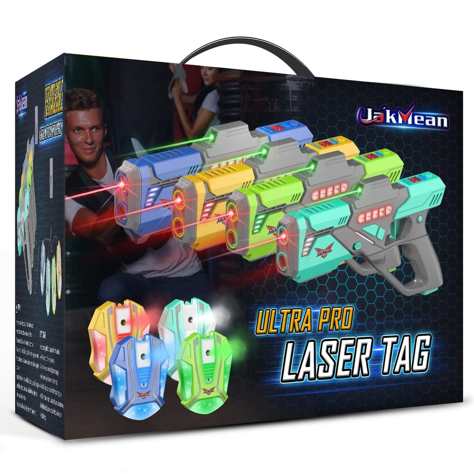 JakMean rechargeable laser tag guns for exciting battles and outdoor play.