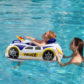 JALAROMA blue-white police car design sparks imaginative pool play.