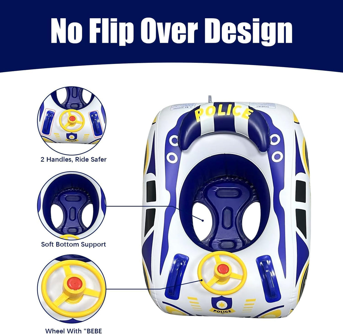 JALAROMA deep-seat-with-backrest offers gentle support in the water.