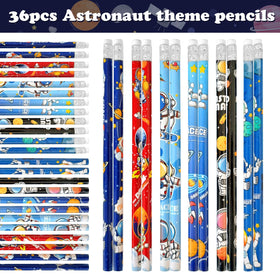 JALEBRO astronaut shaped erasers in bright colors for back-to-school fun.