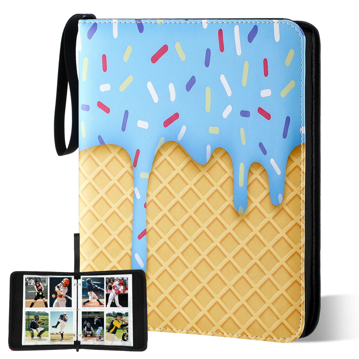 Jaloro Ice Cream Drip Baseball Binder cover with bold graphics for fans