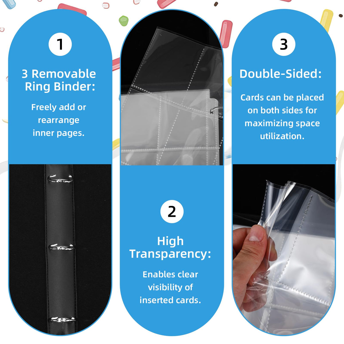 Jaloro Ice Cream Drip binder spine highlighting compact, portable design