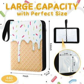 Jaloro Ice Cream Drip Binder open display showing sleeves and pages