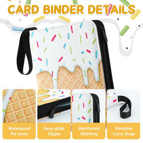 Jaloro binder with zipper closure protecting trading cards during travel