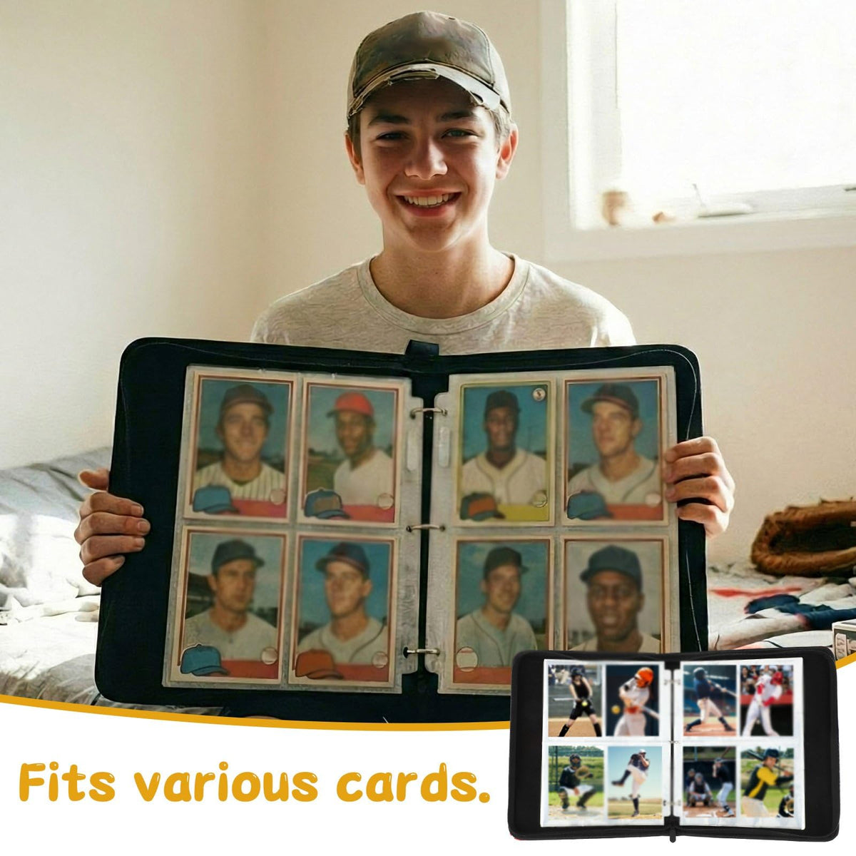 Jaloro 440-pocket binder showcases cards without removal at gatherings