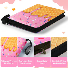 Jaloro Ice Cream Drip binder 900-pocket inside enables easy access.