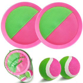 Jalunth Ball Catch Set paddle close-up showing 8-inch diameter for precise throws.