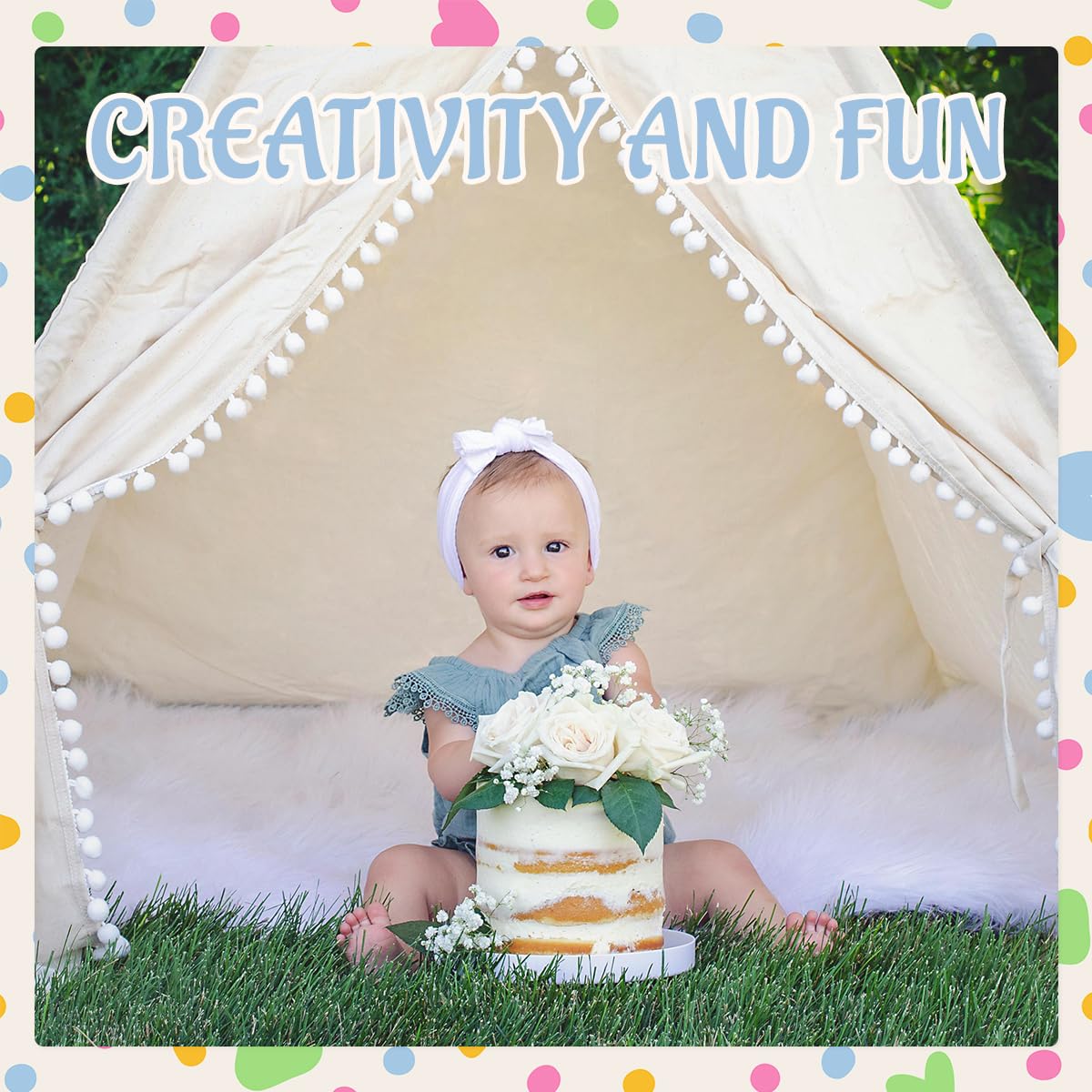Jamceoceo spacious play area with 47x55 inch interior for reading