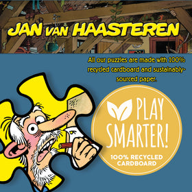 Jan van Haasteren Oldtimers puzzle, 68x49 cm finished display for wall art.