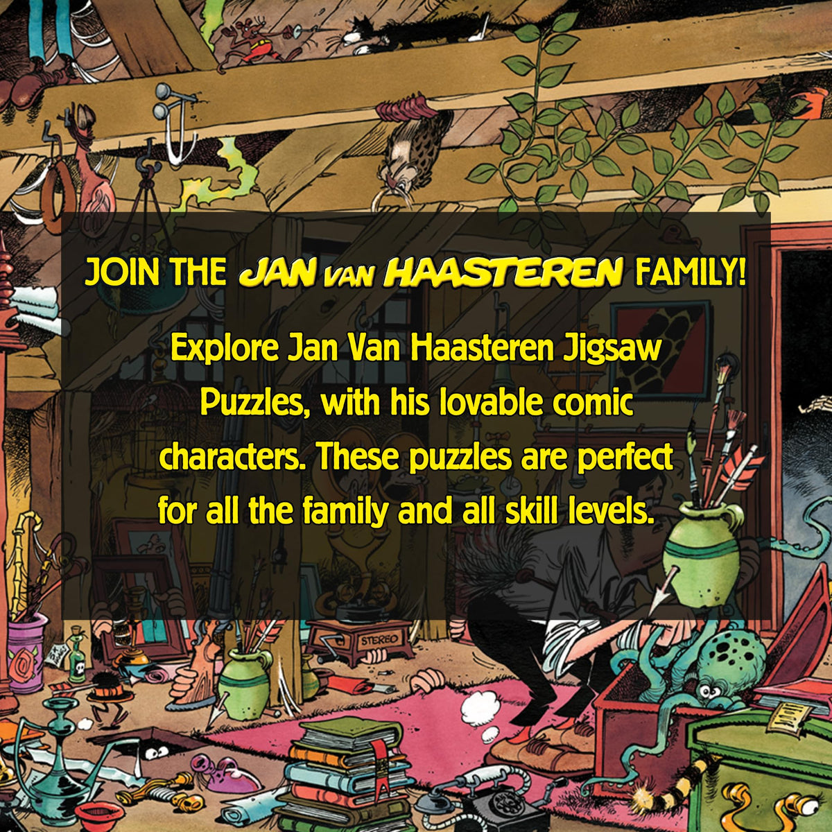 Jan van Haasteren Oldtimers vintage car scene, nostalgic puzzle experience.