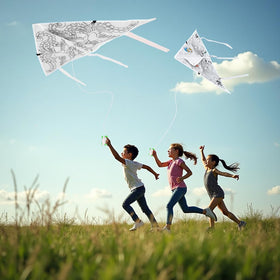 JaneNing outdoor park activities inspire imagination with colorful kites.