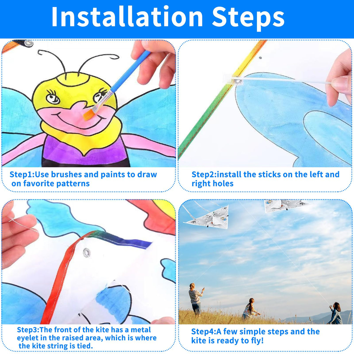 JaneNing polyester kite material offers durable, fluttering colors.