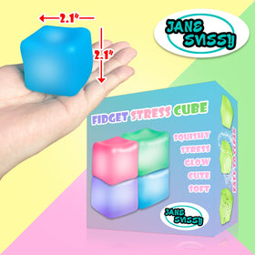 JANESVISSY Stress Cube Glow Green enhances sensory relief while on the go.