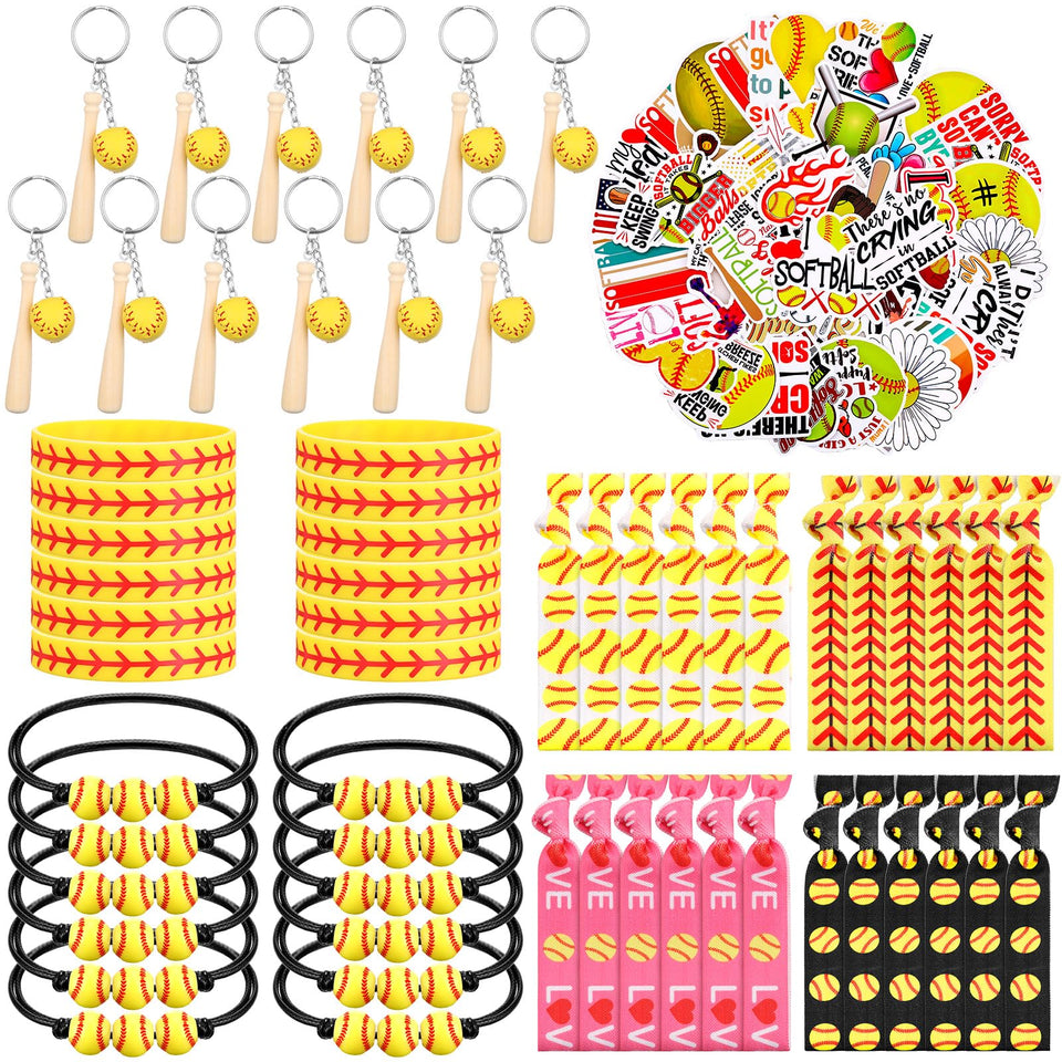 Janinka softball keychains add team spirit to bags and accessories