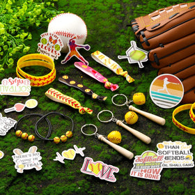 Janinka softball stickers for laptops, bottles, and gear