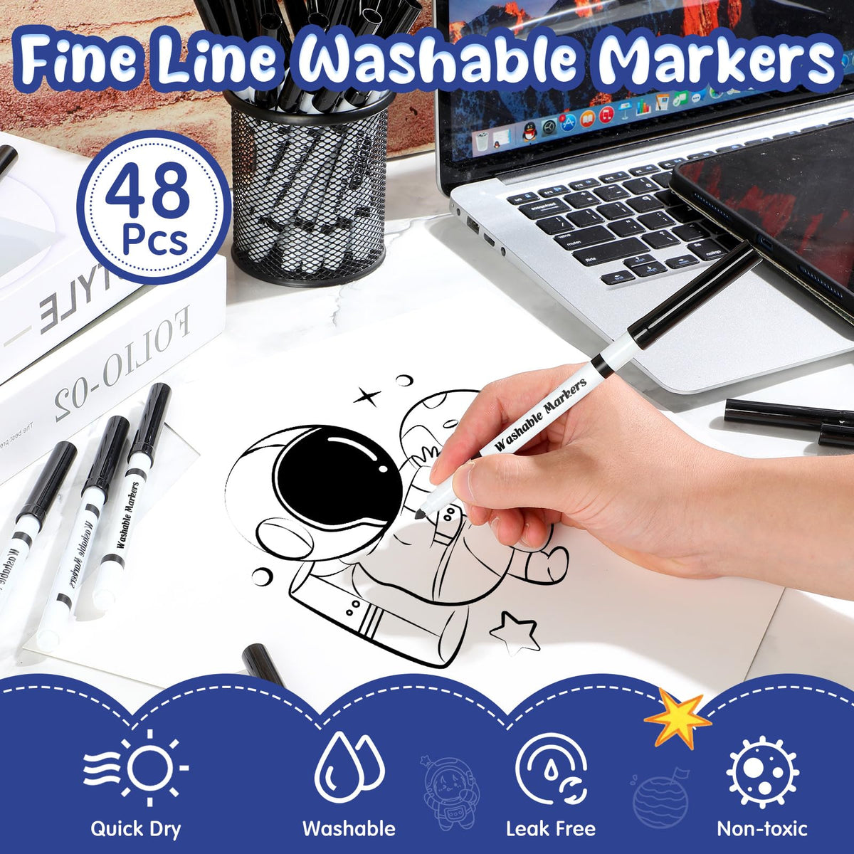 Bulk Janlaugh markers in classroom use setting