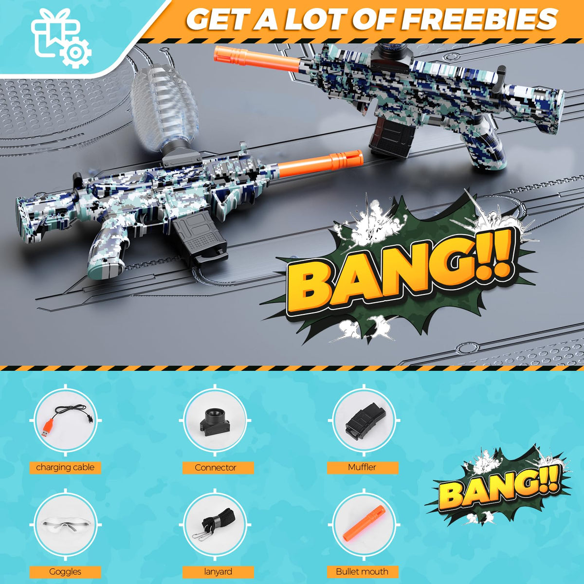JANNIRESS easy-clean ammo concept promotes mess-free backyard action.