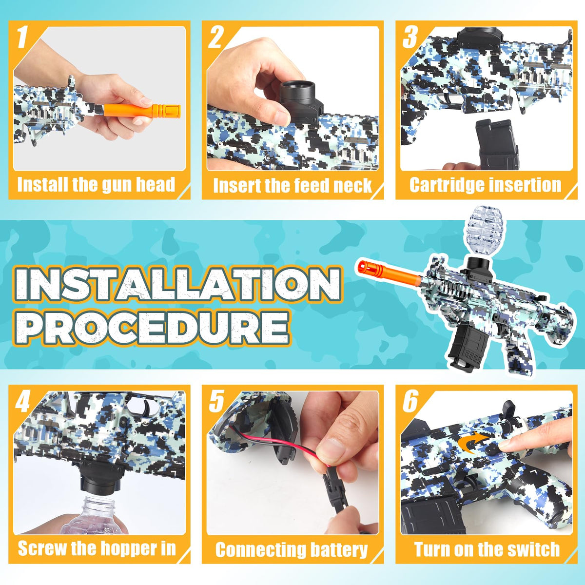 JANNIRESS blaster with upgraded gearbox delivers fast, smooth auto-fire.