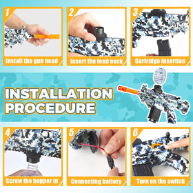 JANNIRESS blaster with upgraded gearbox delivers fast, smooth auto-fire.