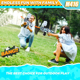 JANNIRESS safety goggles included with the blaster for protective outdoor play.