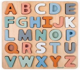 Janod Sweet Cocoon color-name learning introduces orange, grey, aqua.