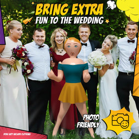 JANOKE inflatable display figure serves as a standout photo prop.