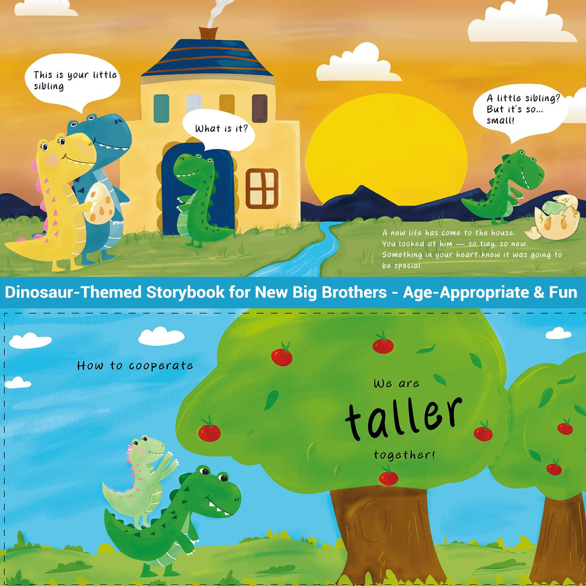 JAJOAGIA ages 3 to 8: age-appropriate dinosaur story and plush play.