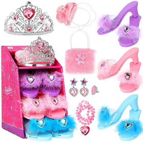 Jaolex princess dress-up shoes set for imaginative play with comfortable fit