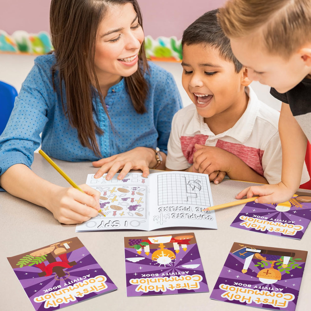JAPBOR coloring books are great as gifts for birthdays, Holy Communion, or classroom rewards.